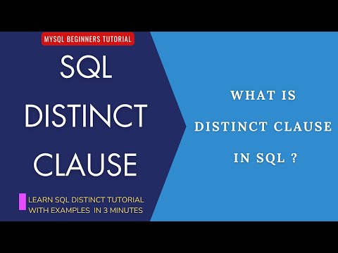 SQL Distinct Clause