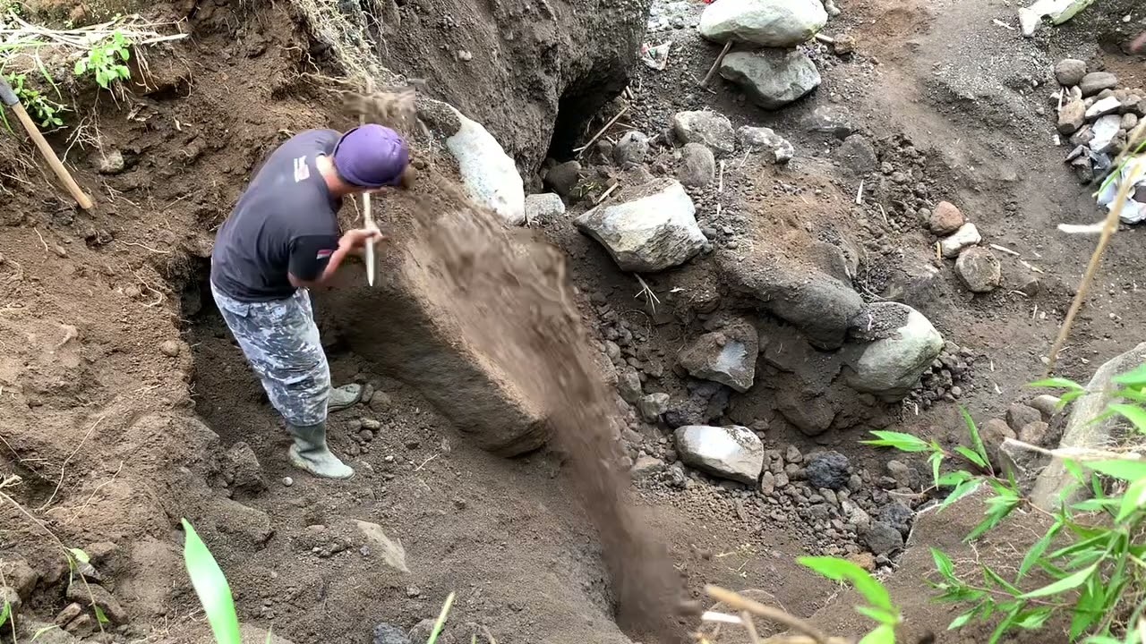 collaborate with the rock man to drop the big rock