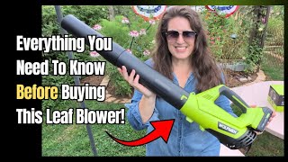 🍁Cordless Leaf Blower Review | 2 Batteries Included + Charger | 450 CFM + 150 mph | Worth It 🤔