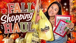 FALL SHOPPING HAUL 🍂🛍️ | Hobby Lobby, Ross & Dollar General | SO MUCH CUTE FALL DECOR! 🎃