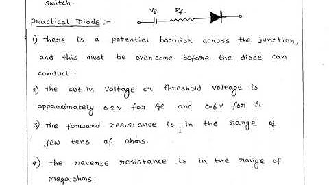 16.Ideal VS Practical Diode in English