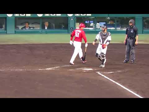 H30.06.23　8回表　無死満塁　鈴木誠也：犠牲フライ(左犠飛)　追加点　広島×阪神　甲子園
