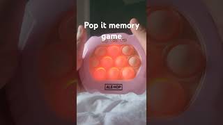 Pop it memory game