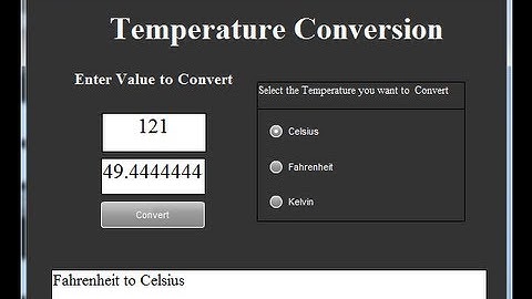 How to Create Temperature Converter Flash Tutorial
