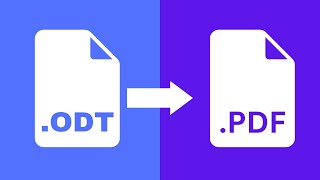 How to Convert ODT to PDF screenshot 4