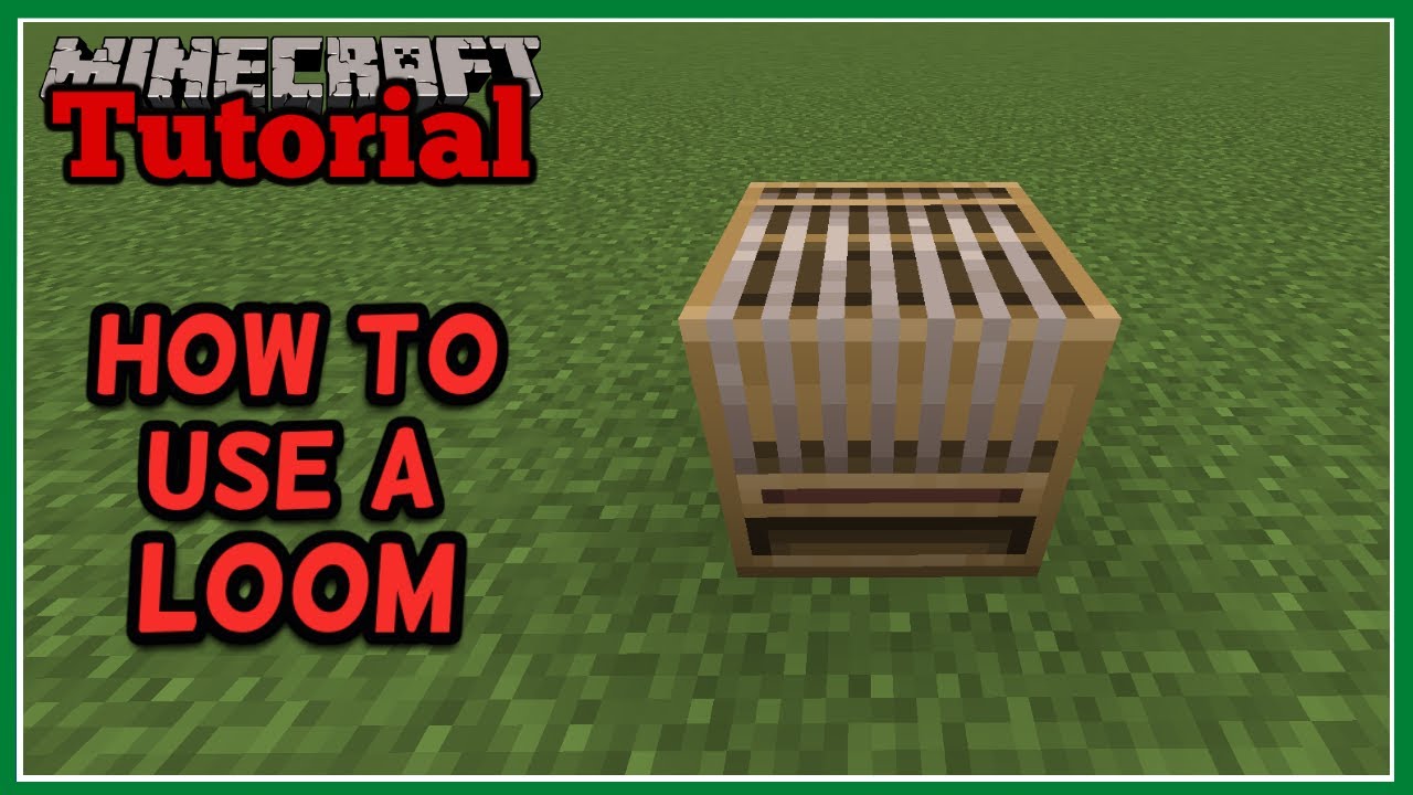 Minecraft Tutorial - How to Use A Loom - (Minecraft v1.16) - YouTube