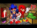JJ and Mikey HIDE and SEEK From Scary SONIC.EXE and KNUCKLES.EXE in Minecraft Maizen Challenge