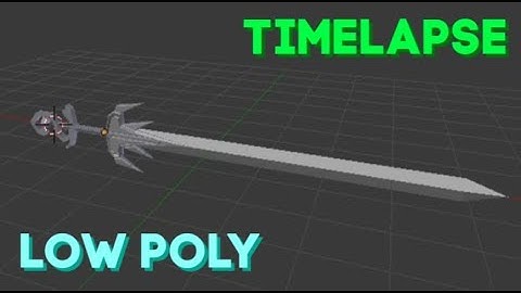 Blender Timelapse - LOW POLY EXOTIC SWORD!