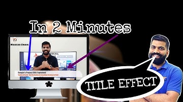 Add video Title &Topic text Effect like Technical guruji videos
