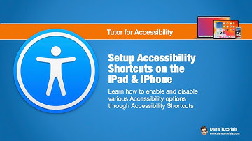 Setup Accessibility Shortcuts on the iPad & iPhone