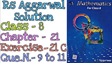 Data Handling | Class 8 Exercise 21C Question 9-11 | Histogram | Rs Aggarwal | @mdsirmaths