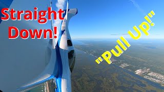 Lancair Pilot: Airplane Aerobatics - Straight Down - Pull Up