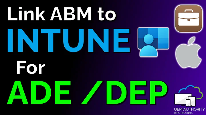 How to Setup ADE / DEP for Microsoft Intune....