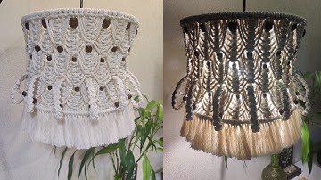 Easy to Make Macrame Chandelier | DIY Macrame Lampshade | Step by Step Tutorial