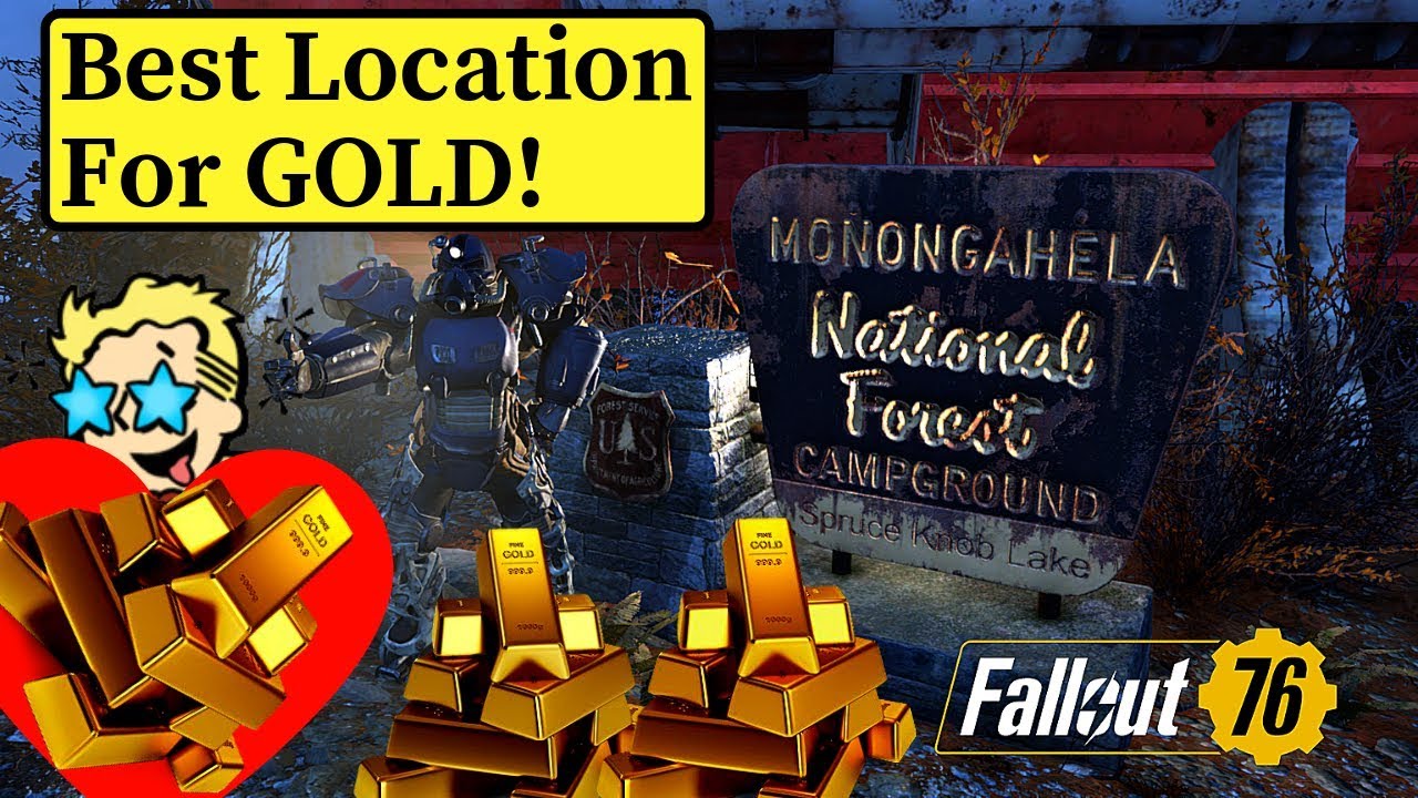 Fallout 76 Best Location For Gold - YouTube