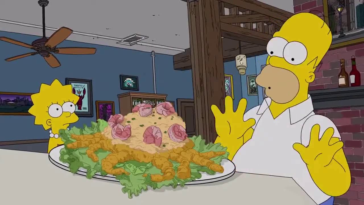 Homer Simpson - Indulges Cajun Cuisine!