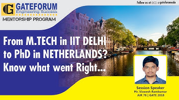 GATEFORUM Mentorship Program I Mentor Talk | Mr.Viswesh I IIT Delhi