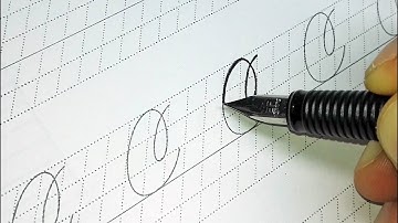 Spencerian script tutorial - Capital C
