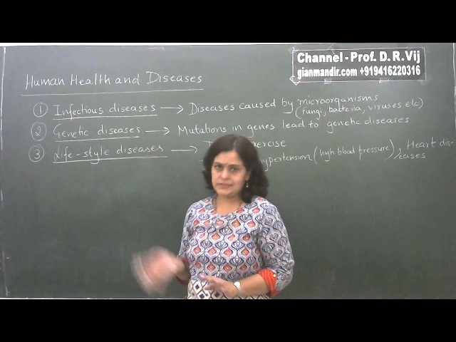 XII Biology - Human Health and Diseases - Infectious Diseases by Geeta Ma'am