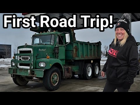 Jen Drives Our Brockway Dump Truck!  Road Trip?