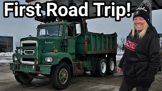 Jen Drives Our Brockway Dump Truck!  Road Trip?