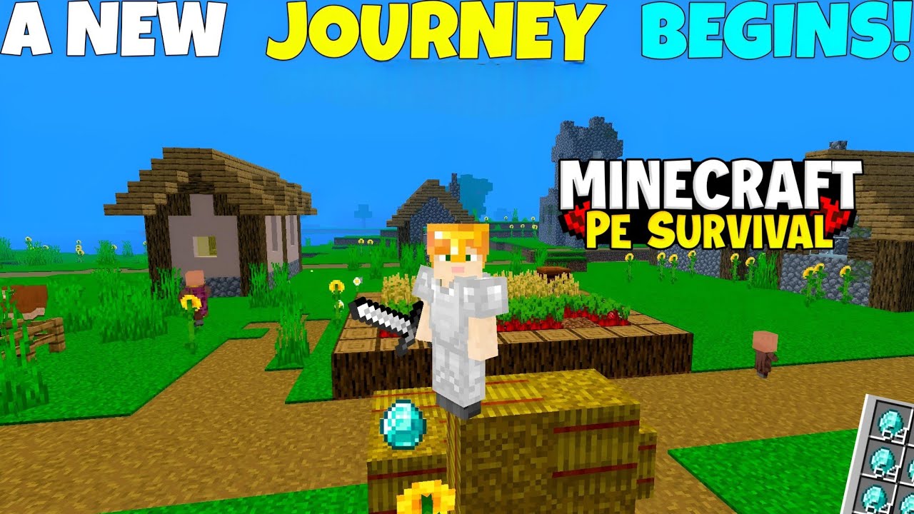 A New Journey Begins || Minecraft Pe Survival Series 1.21 (HINDI) - YouTube