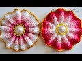 Цветы крючком. Мастер класс и схема. Crochet flowers