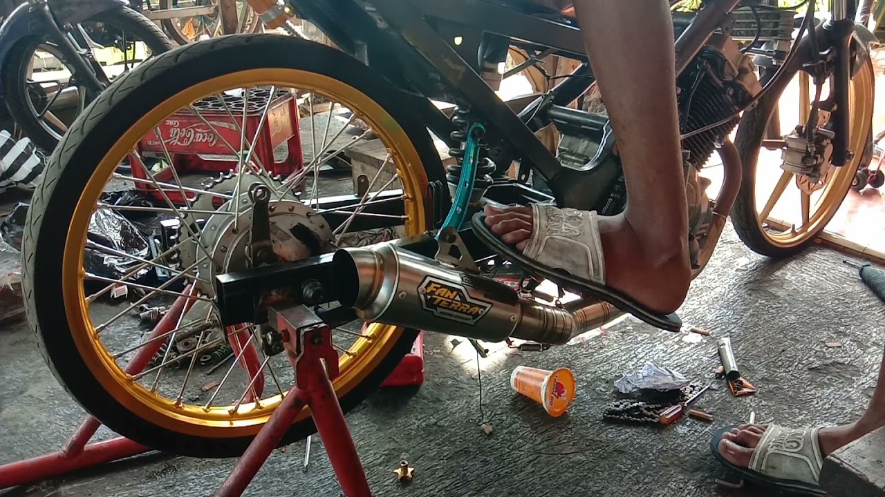 review kenalpot fantera fu porting suara mirip 200CC