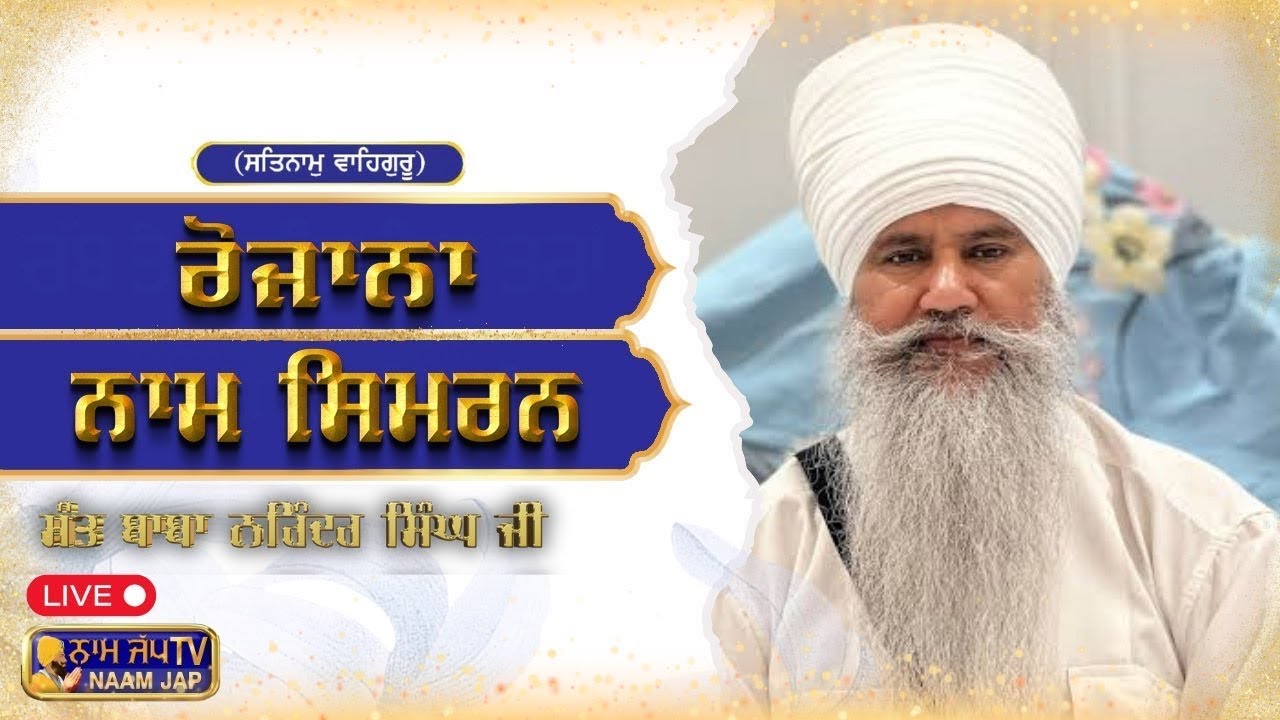 10 AUG 2025 Nam Simran ਨਾਮ ਸਿਮਰਨ 👉 Sant Baba Narinder Singh Ji | Takhat Shri Hazur Sahib Nander