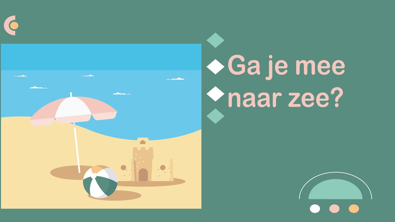 Zomervakantie! Ga je mee naar zee? (#NT2, #learndutch, Waystage, A2, 1.