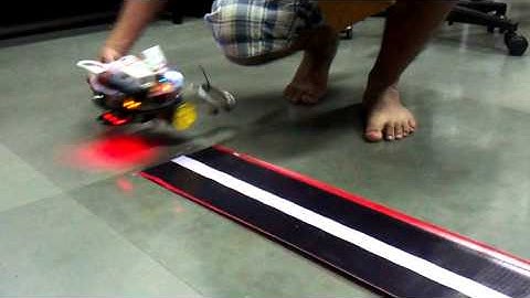 Line Follower + Adaptive Cruise Control using R-Pi