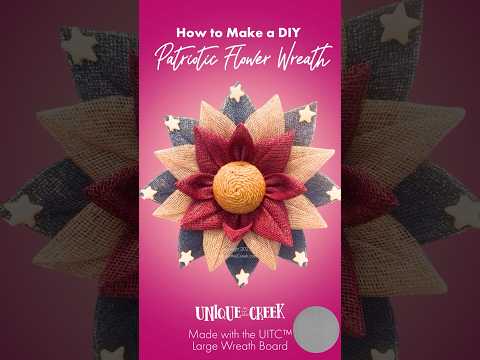 Patriotic Flower Wreath