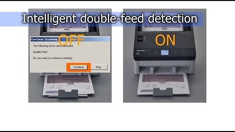 Panasonic Document Scanner: Key Function "Intelligent Double-Feed Detection"