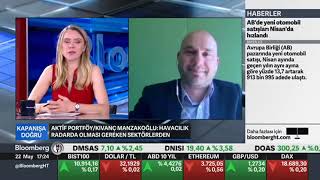 Aktif Portföy Fon Yönetimi Genel Müdür Yardımcısı Kıvanç Manzakoğlu / Bloomberg HT TV – 22.05.2024