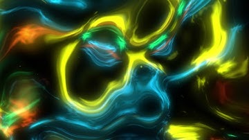 1 Hour | Abtract Animated Blue, Green, Yellow Background Video | Footage VJ LOOP Screensaver