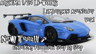 Plastic Model AOSHIMA 1/24 Libertywalk LB-WORKS Aventador Ver.1