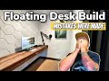 Floating Desk Build || Building a Recording Studio