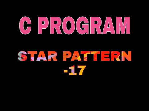 C38.STAR PATTERN 17 - PATTERN PROGRAM - PATTERN TUTORIAL - HALLOW TRIANGLE