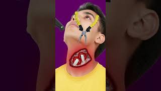 ASMR Neck Parasite Removal Animation | Satisfying Black Worm Extraction & Cleaning