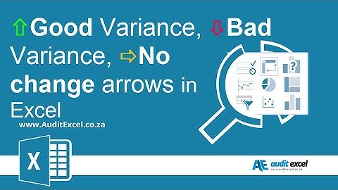 Green Up & Red down arrows for Excel variance analysis