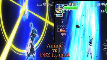 Gogeta Blue VS Broly Part-3 Anime vs DBZ TTT-MOD