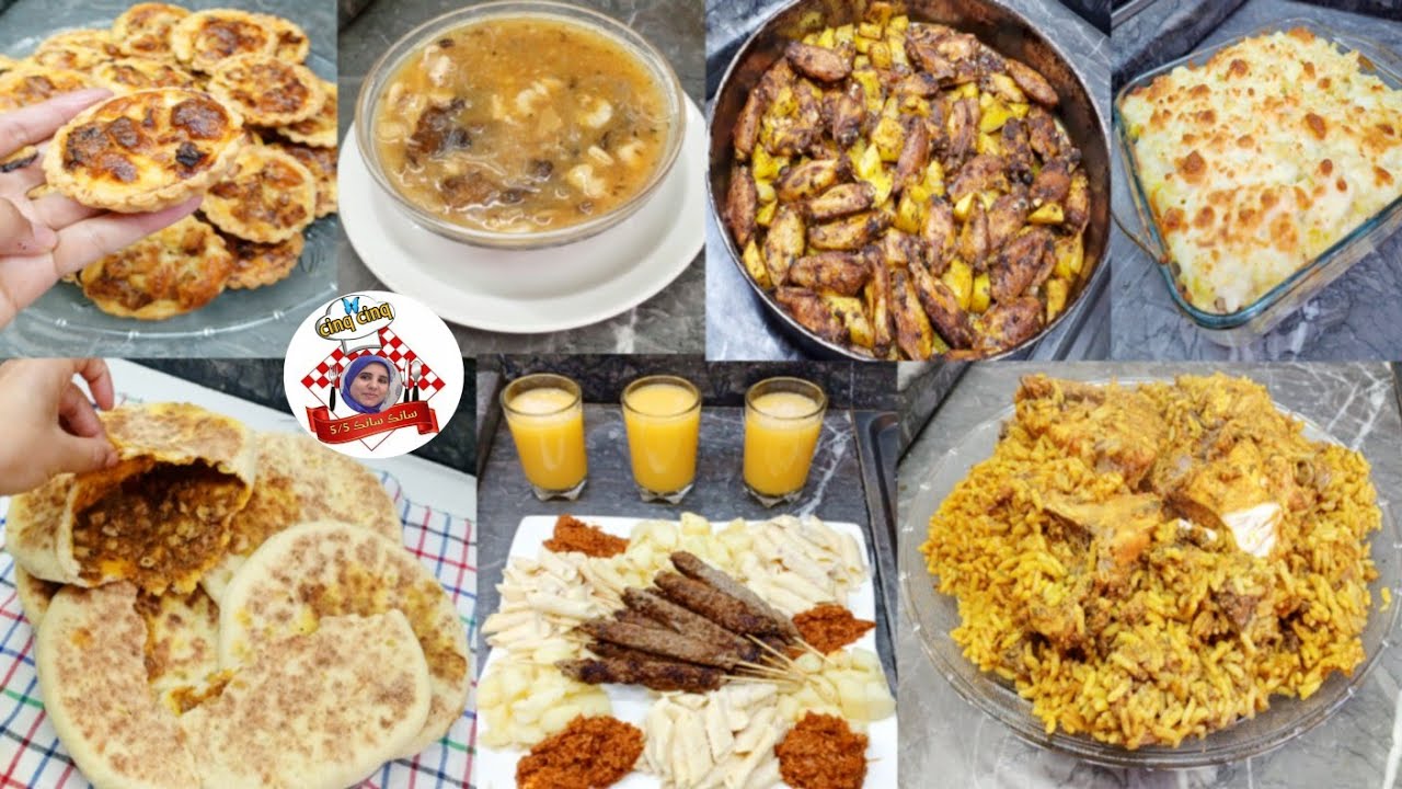 جدول الأكل الأسبوعي للعشاء 🍲 أفكار متنوعة و صحية هنيتك من تخمام طيلة أيام الأسبوع 🤩