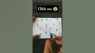 Drawing A Checkered Path With Numbers 1 To 10 Trick Art #shorts #puzzle #art #funny #quiz #drawing