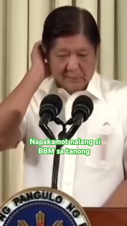 Napakamot nalang si #BBM sa tanong 🤫 #funny