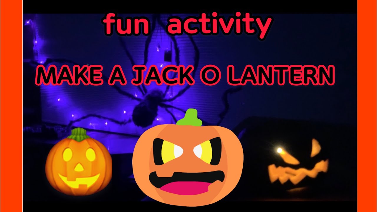 [ How to make a Jack O lantern ] Kids Fun at home | Halloween ...