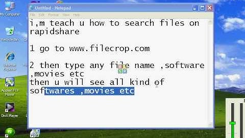 Search Anything In RapidShare.avi