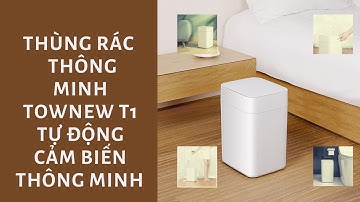 Thùng rác tự động thông minh Townew T1 15 5L, cảm biến thông minh mức giá chỉ 1.400.000đ