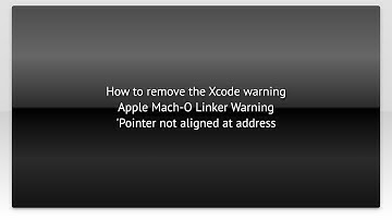 How to remove the Xcode warning Apple Mach-O Linker Warning 