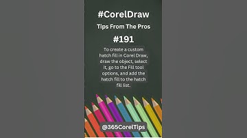 #191 How do you create a custom hatch fill in Corel Draw?