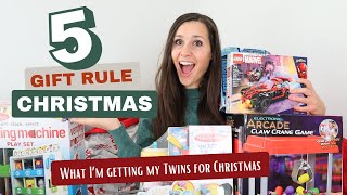 5 Gift Rule: What I got my twins for Christmas 2023